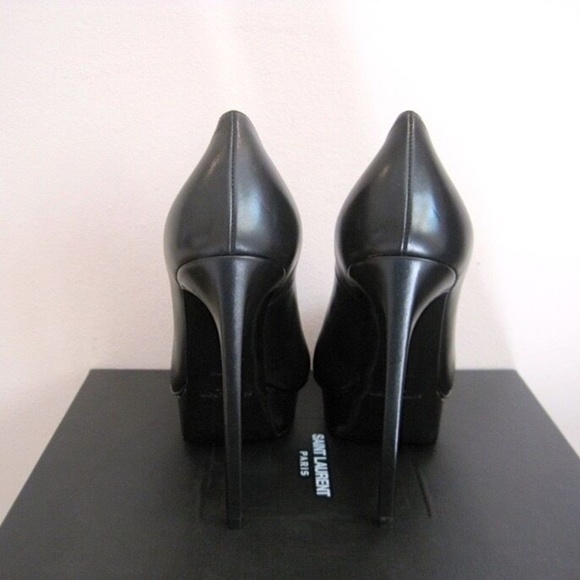 YSL Yves Saint Laurent Paris Janis Python Cap Pointy Pumps Shoes 39.5 9.5 $895 - Picture 3 of 9